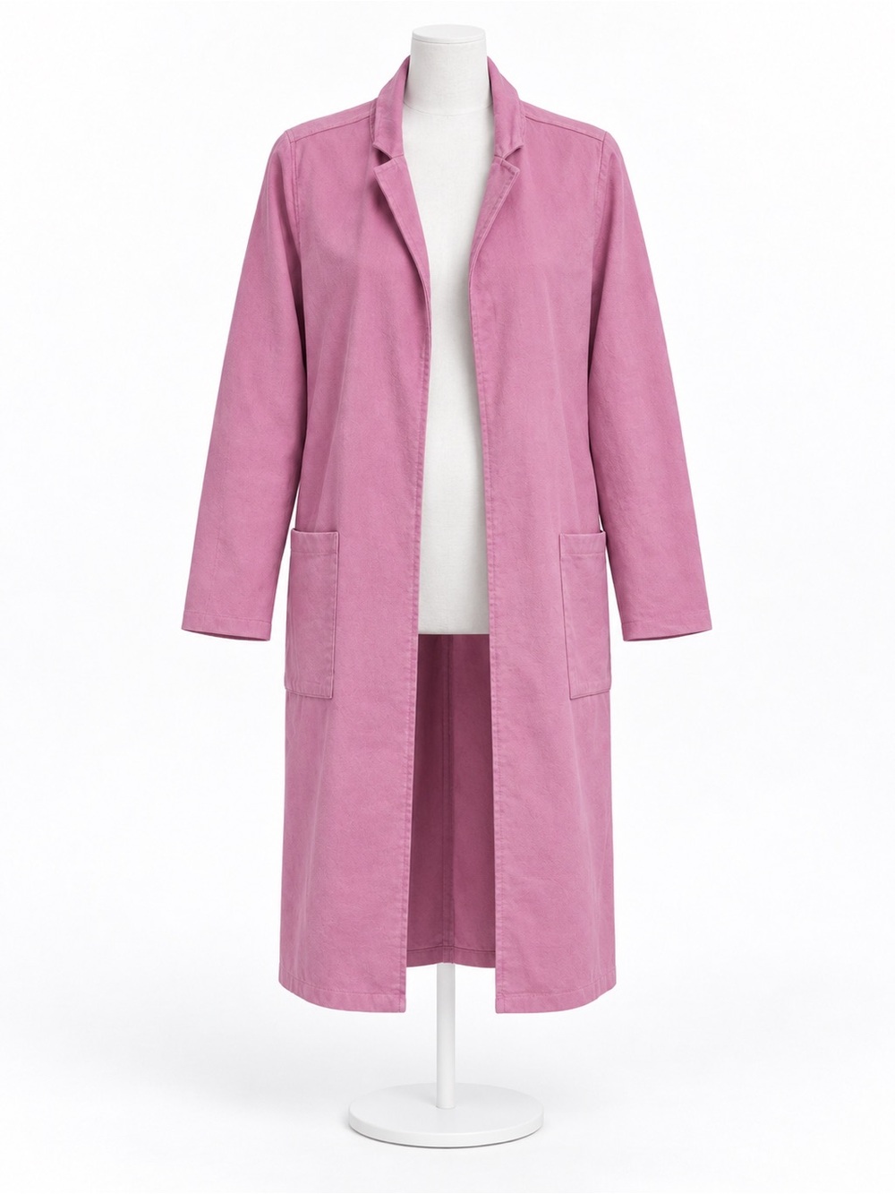 Robert Rodriguez Cashmere Rose Open-Front Trench Coat
